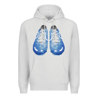 Dove Grey blue cleats fa element Premium Hoodie - FaDigitalArtStudio