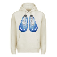 Oatmeal Heather blue cleats fa element Premium Hoodie - FaDigitalArtStudio