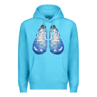 Ocean Blue blue cleats fa element Premium Hoodie - FaDigitalArtStudio