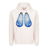 Pale Pink blue cleats fa element Premium Hoodie - FaDigitalArtStudio