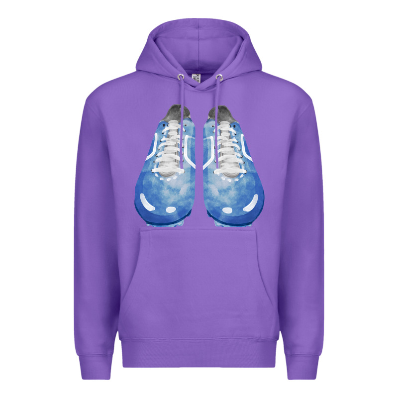 Blue Cleats Fa Element Premium Hoodie by FaDigitalArtStudio | Teevron