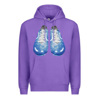 Purple blue cleats fa element Premium Hoodie - FaDigitalArtStudio