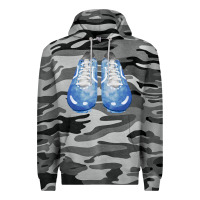 Slate Camo blue cleats fa element Premium Hoodie - FaDigitalArtStudio