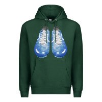 Sports Green blue cleats fa element Premium Hoodie - FaDigitalArtStudio