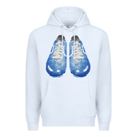 White blue cleats fa element Premium Hoodie - FaDigitalArtStudio