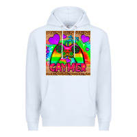 White gaymer mousepad Premium Hoodie - HRA Design Shop