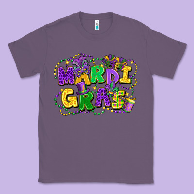 Mardi Gras Classic Tee Designed By Fadigitalartstudio