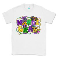 White mardi gras Classic Tee - FaDigitalArtStudio