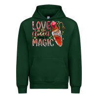 Forest Green love is the closet thing to magic Urban Hoodie - RacoonDesign