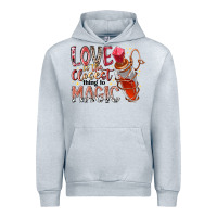Heather Grey love is the closet thing to magic Urban Hoodie - RacoonDesign