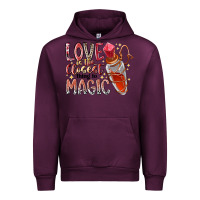 Mauve Wine love is the closet thing to magic Urban Hoodie - RacoonDesign