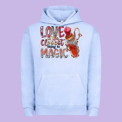 Love Is The Closet Thing To Magic Urban Hoodie Designed By Racoondesign