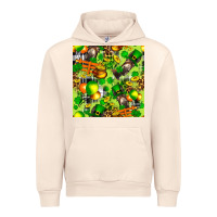 Sandshell St. Patrick's Donkey With Shamrock Seamless Urban Hoodie - FaDigitalArtStudio