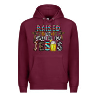 Burgundy raised on sweet and tea jesus Premium Hoodie - CowhideDigitalArt