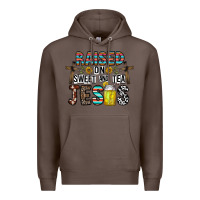 Coffee raised on sweet and tea jesus Premium Hoodie - CowhideDigitalArt