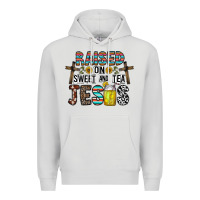 Dove Grey raised on sweet and tea jesus Premium Hoodie - CowhideDigitalArt