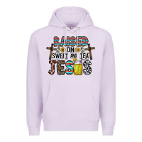 Lilac raised on sweet and tea jesus Premium Hoodie - CowhideDigitalArt