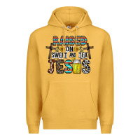 Mustard raised on sweet and tea jesus Premium Hoodie - CowhideDigitalArt