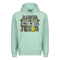Seafoam raised on sweet and tea jesus Premium Hoodie - CowhideDigitalArt