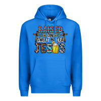 True Royal raised on sweet and tea jesus Premium Hoodie - CowhideDigitalArt
