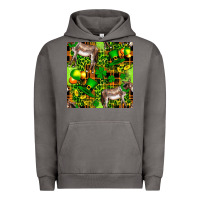 Pigment Tornado St. Patrick's Donkey With Leprechaun Hat Seamless Urban Hoodie - FaDigitalArtStudio