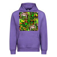 Tulip St. Patrick's Donkey With Leprechaun Hat Seamless Urban Hoodie - FaDigitalArtStudio