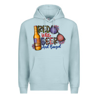 Blue Mist red white beer and boozed Premium Hoodie - CowhideDigitalArt