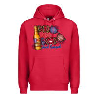 Cardinal red white beer and boozed Premium Hoodie - CowhideDigitalArt