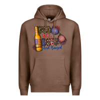 Chestnut red white beer and boozed Premium Hoodie - CowhideDigitalArt
