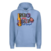 Colony Blue red white beer and boozed Premium Hoodie - CowhideDigitalArt