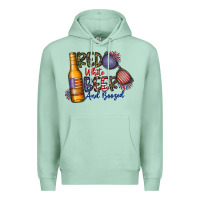 Seafoam red white beer and boozed Premium Hoodie - CowhideDigitalArt