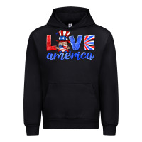 Black love america gnome Urban Hoodie - HRA Design Shop