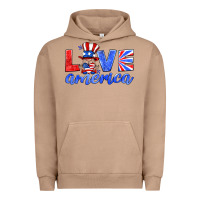 Pigment Burro love america gnome Urban Hoodie - HRA Design Shop