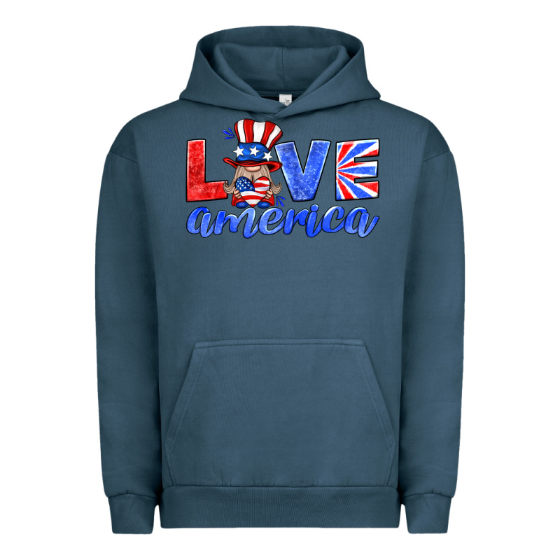 Love America Gnome Urban Hoodie by HRA Design Shop | Teevron