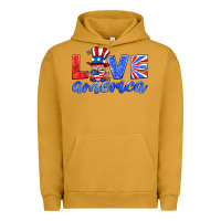 Pigment Peanut Butter love america gnome Urban Hoodie - HRA Design Shop