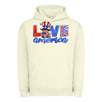 Pigment Pistachio love america gnome Urban Hoodie - HRA Design Shop