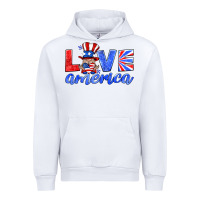 White love america gnome Urban Hoodie - HRA Design Shop
