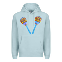 Blue Mist blue maracas Premium Hoodie - FaDigitalArtStudio