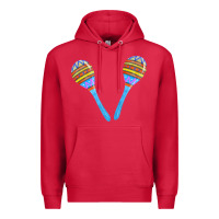 Cardinal blue maracas Premium Hoodie - FaDigitalArtStudio