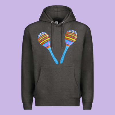 Blue Maracas Premium Hoodie Designed By Fadigitalartstudio