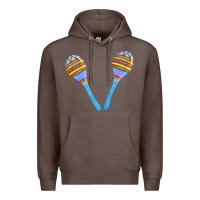 Coffee blue maracas Premium Hoodie - FaDigitalArtStudio
