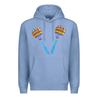 Colony Blue blue maracas Premium Hoodie - FaDigitalArtStudio