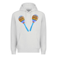 Dove Grey blue maracas Premium Hoodie - FaDigitalArtStudio
