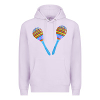 Lilac blue maracas Premium Hoodie - FaDigitalArtStudio