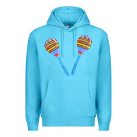 Ocean Blue blue maracas Premium Hoodie - FaDigitalArtStudio