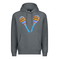 Rock blue maracas Premium Hoodie - FaDigitalArtStudio