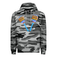 Slate Camo blue maracas Premium Hoodie - FaDigitalArtStudio