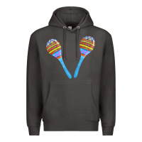 Smoke blue maracas Premium Hoodie - FaDigitalArtStudio