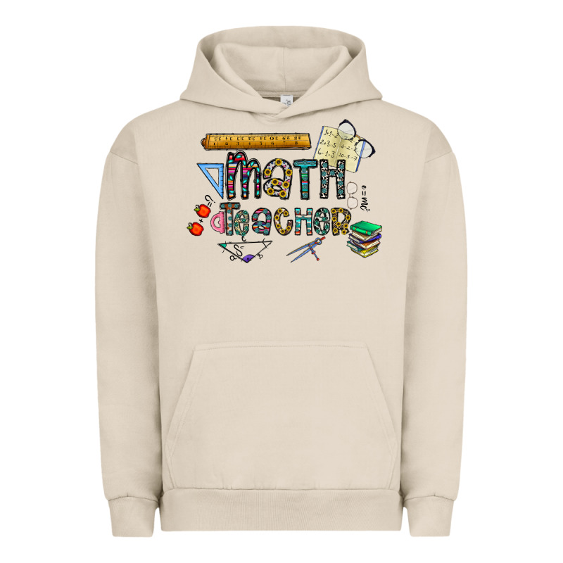 Math Teacher Urban Hoodie by CowhideDigitalArt | Teevron