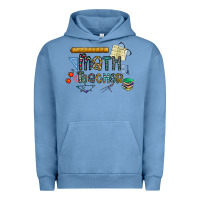 Pigment Pebble Blue math teacher Urban Hoodie - CowhideDigitalArt